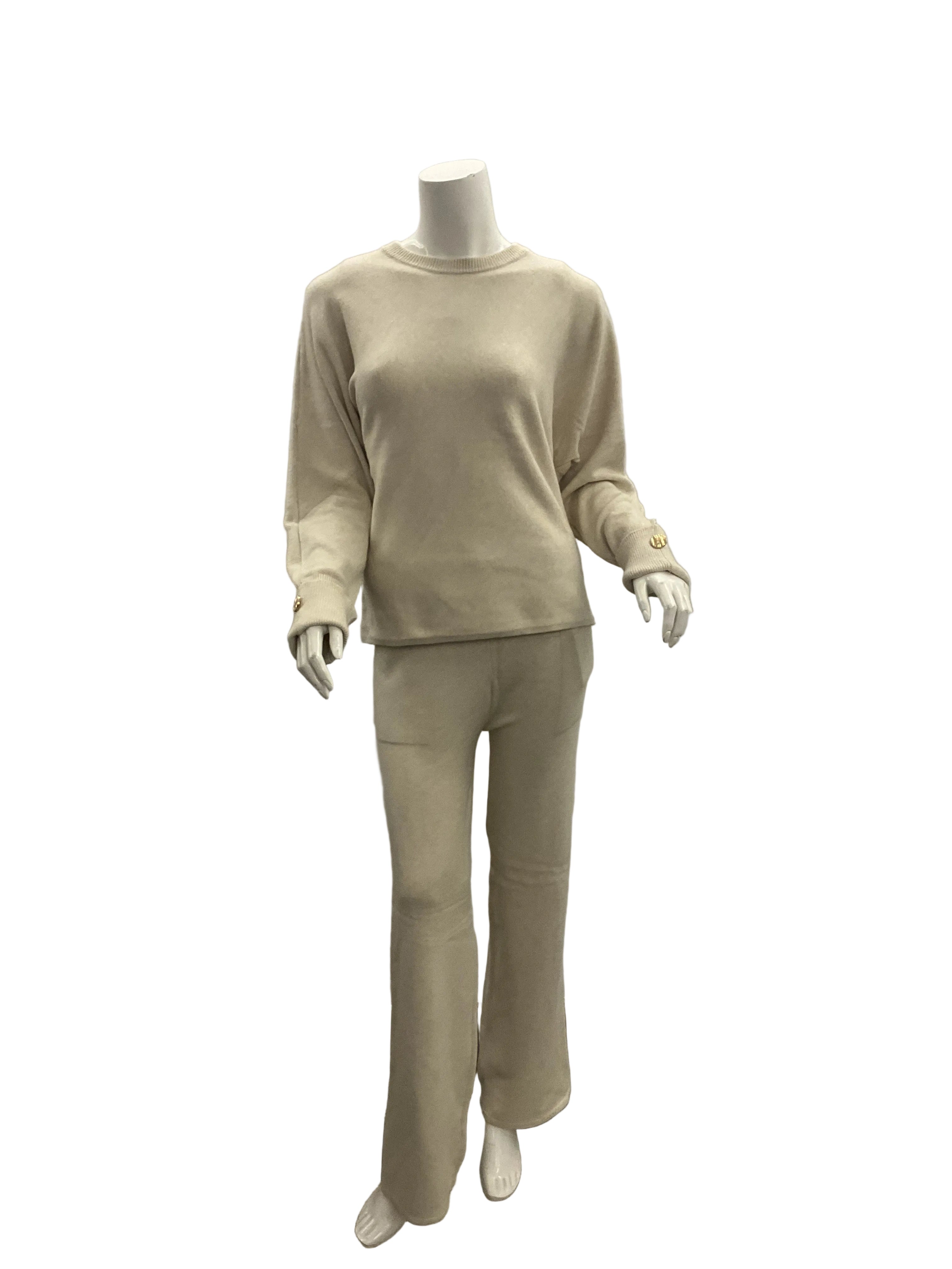 Conjunto Malha Pormenor Dourado