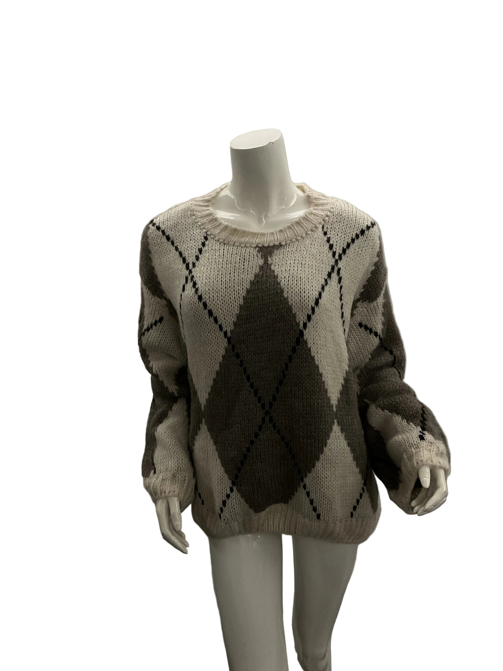 Camisola Malha Losangos