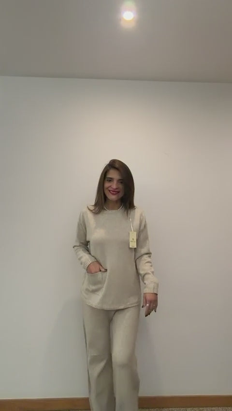 Conjunto Malha Pormenor Bolso