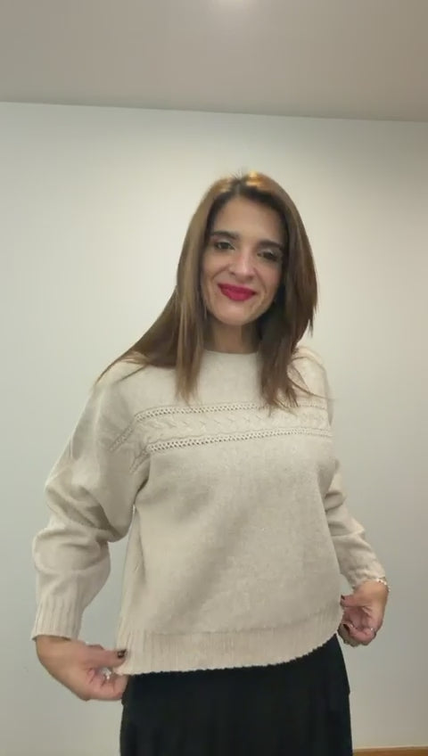 Camisola Malha Trançada